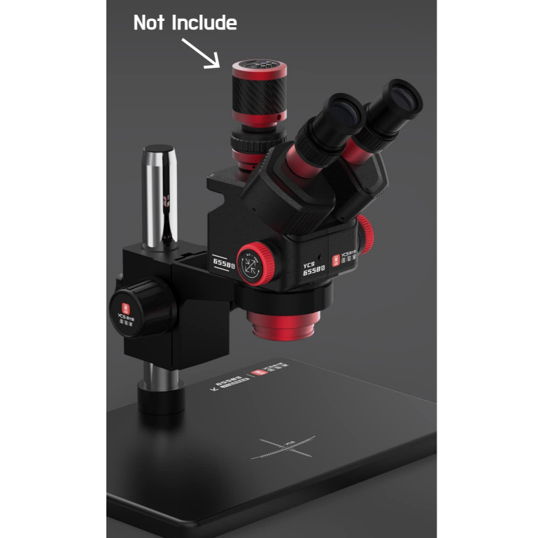 YCS-6558S 6.5X-58X Rotation Trinocular Stereo Zoom Microscope - Image 3