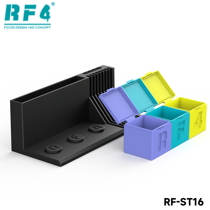 RF4 RF-ST16 Multifunctional Screwdriver Storage Rack with Stencil & Solder Paste Storage Function - Image 3