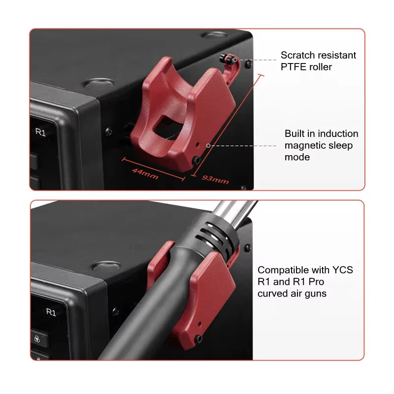 YCS Side Hanging Self-locking Automatic Sleep Bracket for R1 / R1 Pro Hot Air Gun Rework Station - Image 3