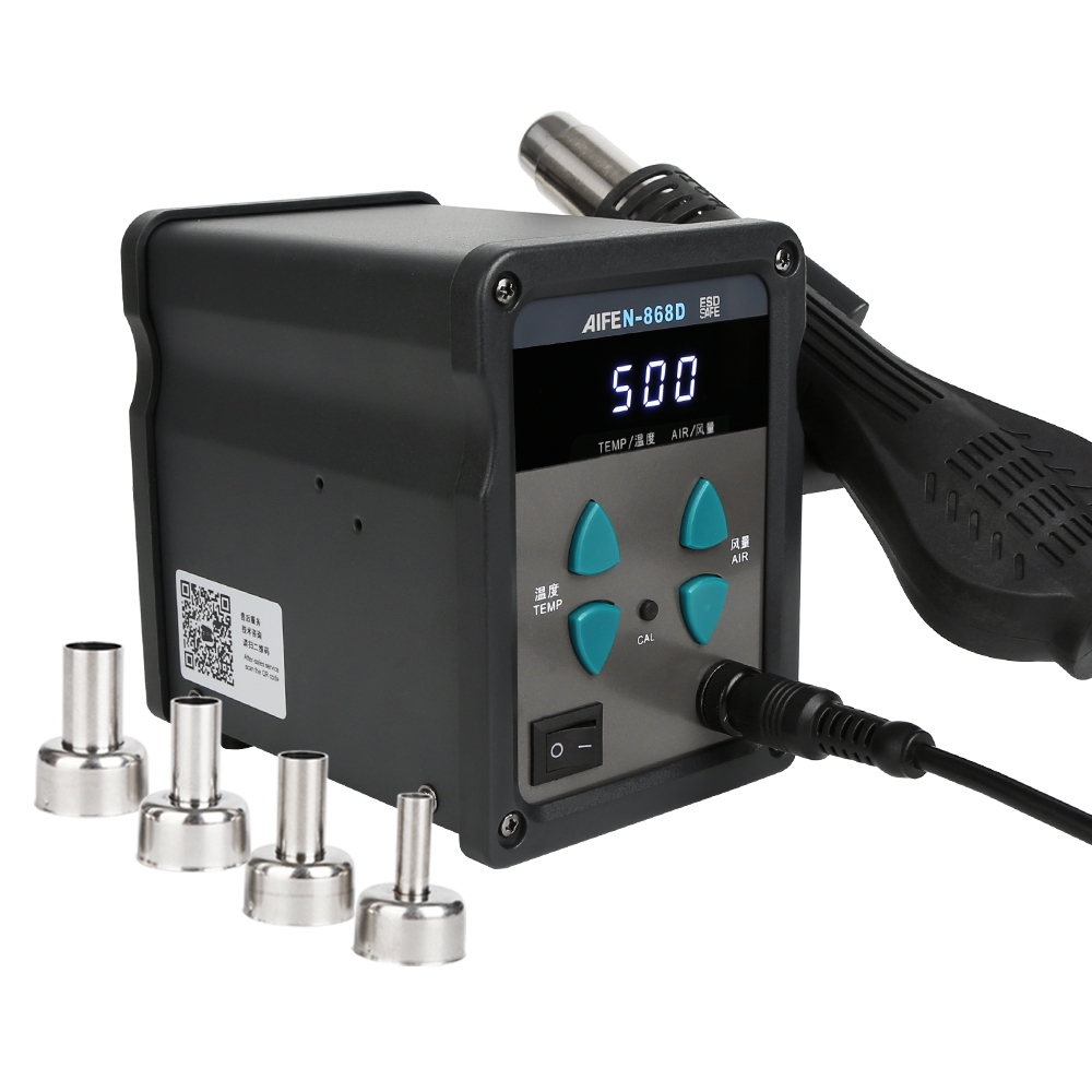 AIFEN-868D 700W LED Digital Display Anti-static Hot Air Gun Desoldering Station - Image 3