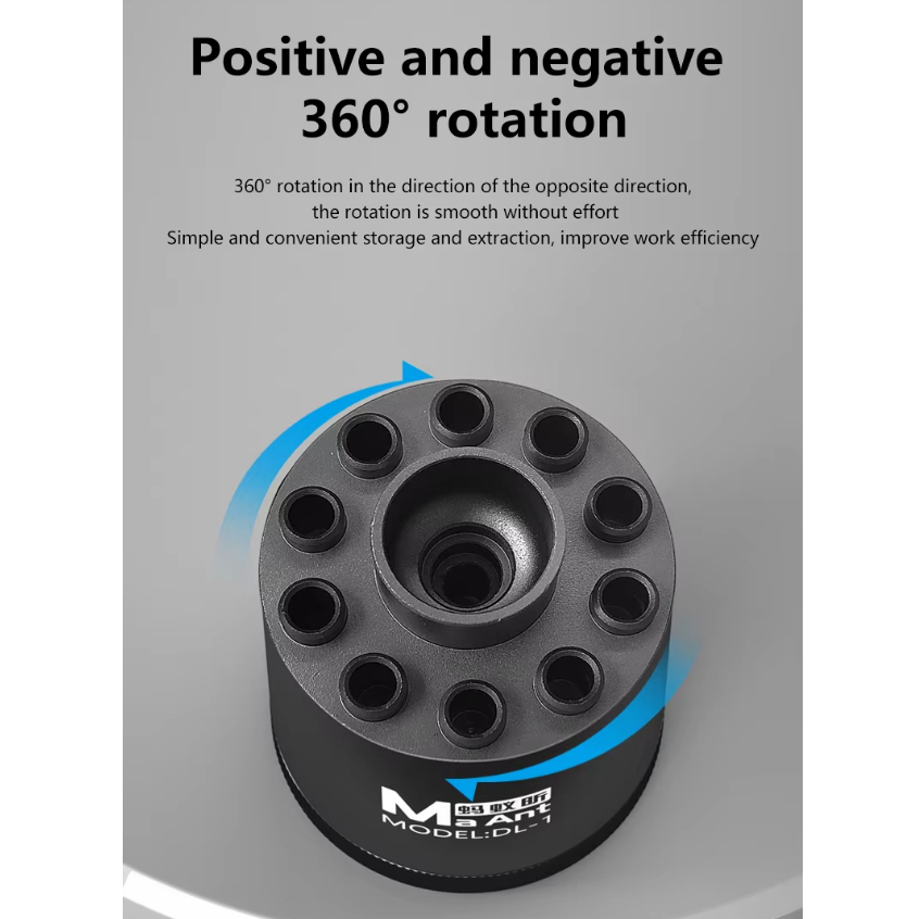 MaAnt DL-1 10-Hole 360 Degree Screwdriver Rotation Storage Base - Image 4