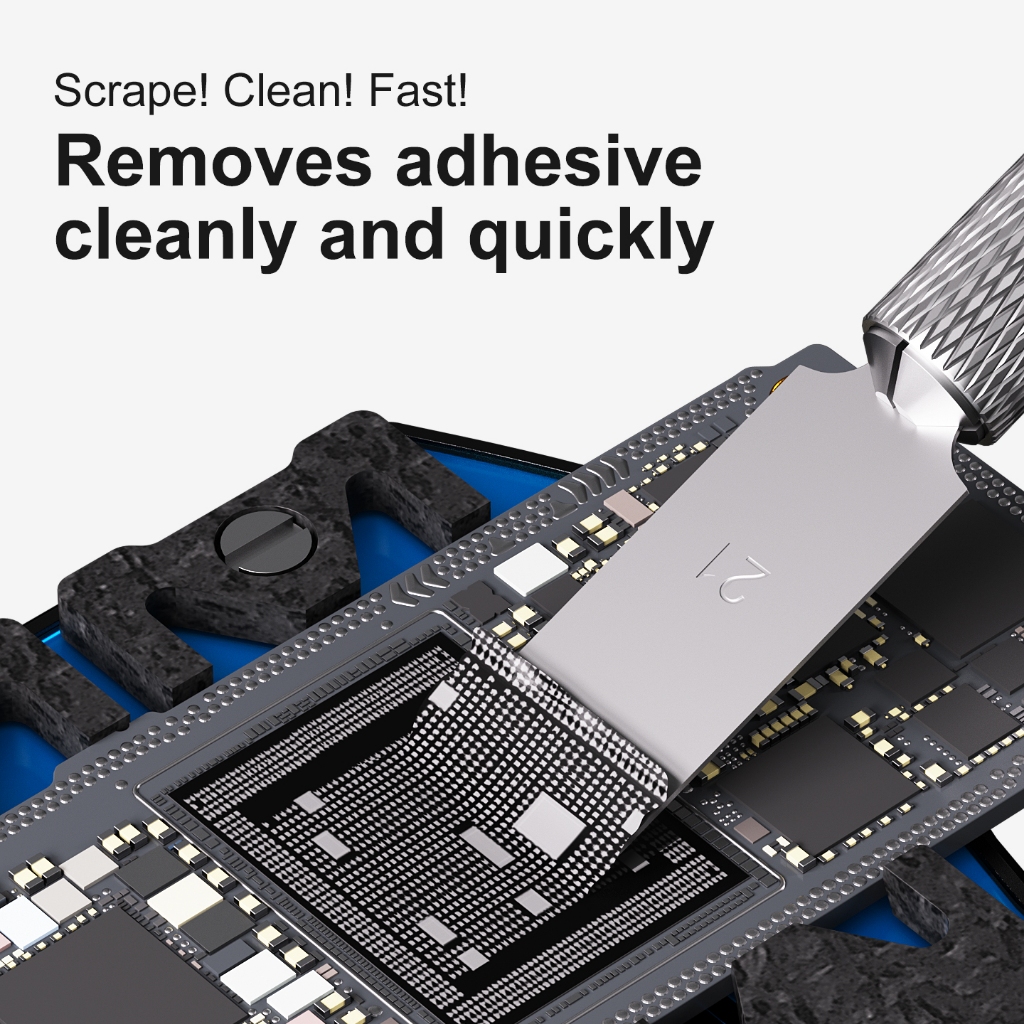 MaAnt 21T Mobile Phone Motherboard / IC / Rear Cover Glass Spade Degumming Blades - 10Pcs - Image 4