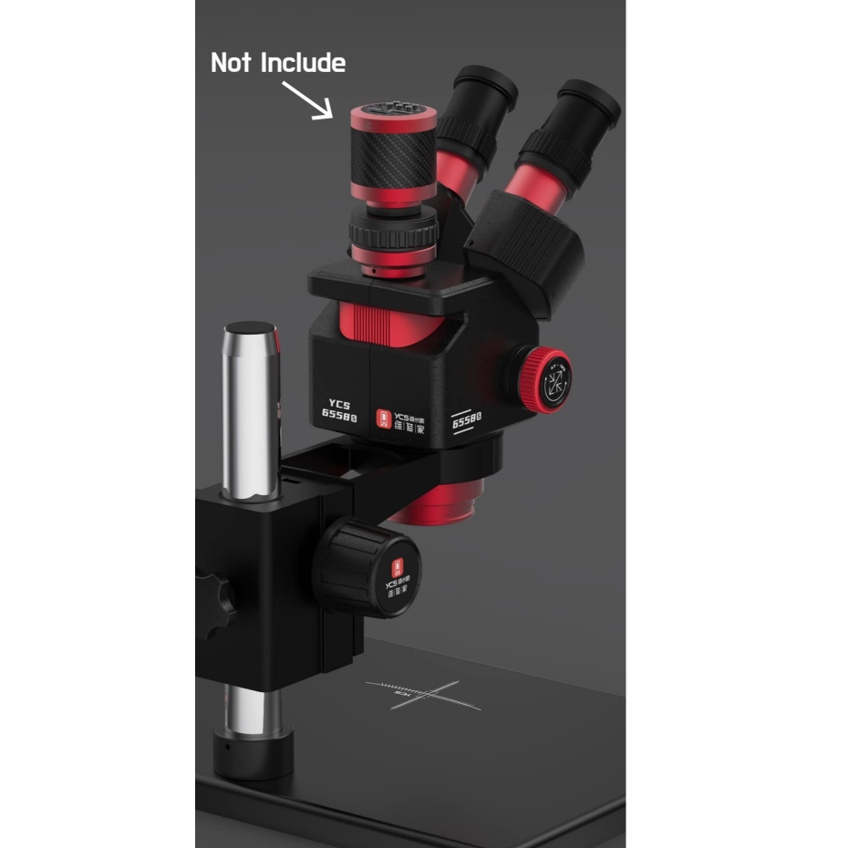 YCS-6558S 6.5X-58X Rotation Trinocular Stereo Zoom Microscope - Image 5
