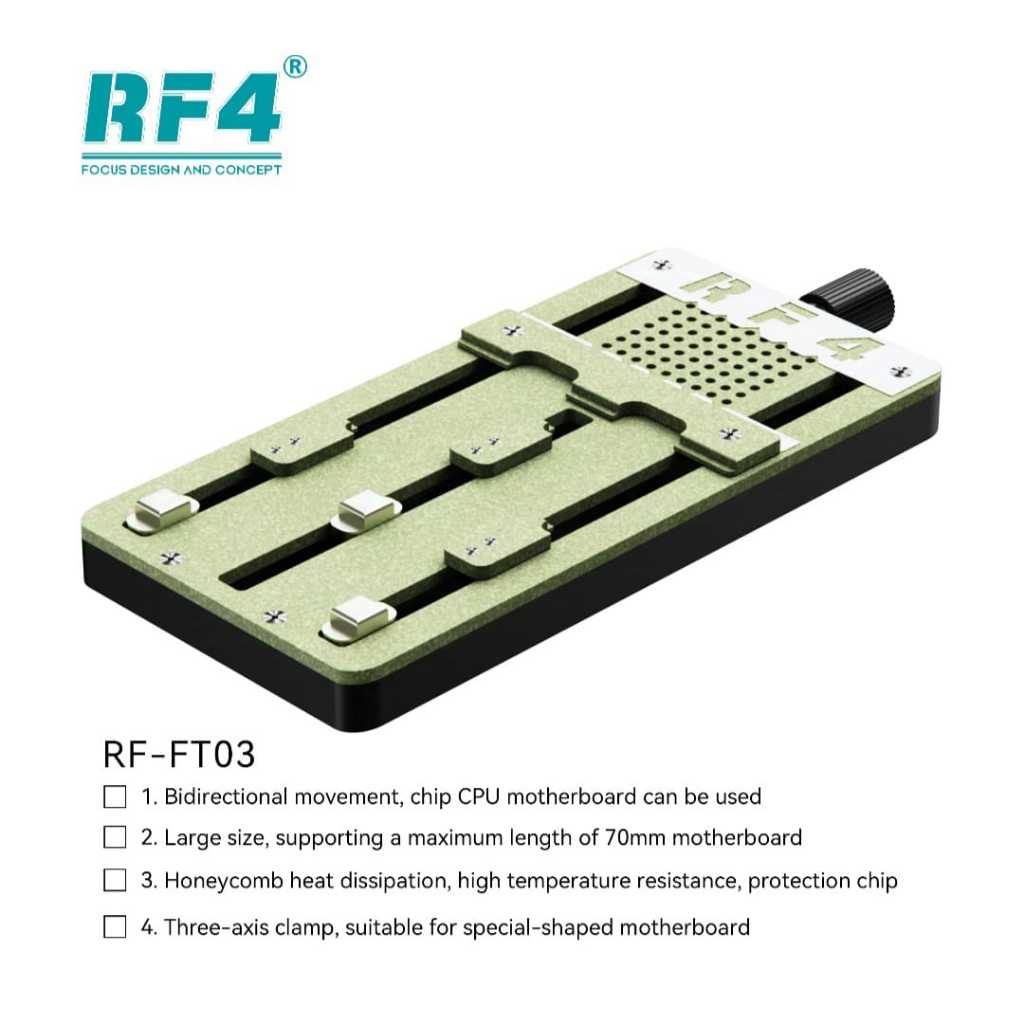RF4 RF-FT03 Three-Axis Multifunctional Universal Fixture for Mobile Phone Motherboard Repair - Image 7