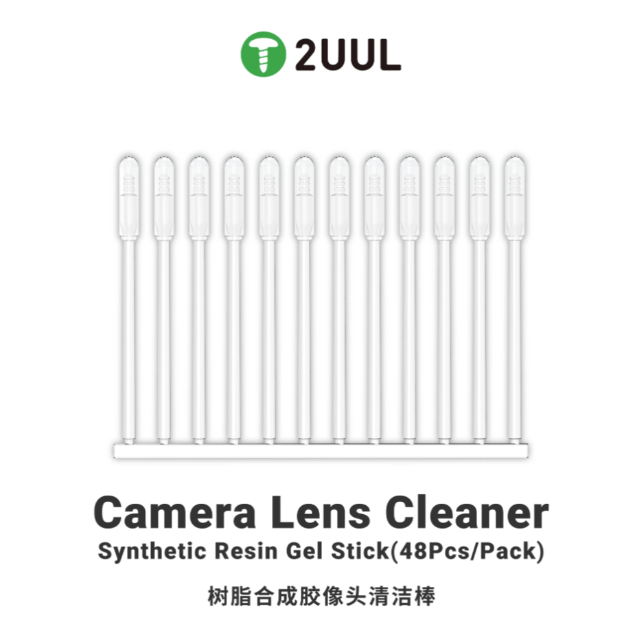 2UUL CL21 Camera Lens Cleaner Synthetic Resin Gel Stick Type for Mobile Phone Camera Lens Screen Cleaning Tool 48PCS
