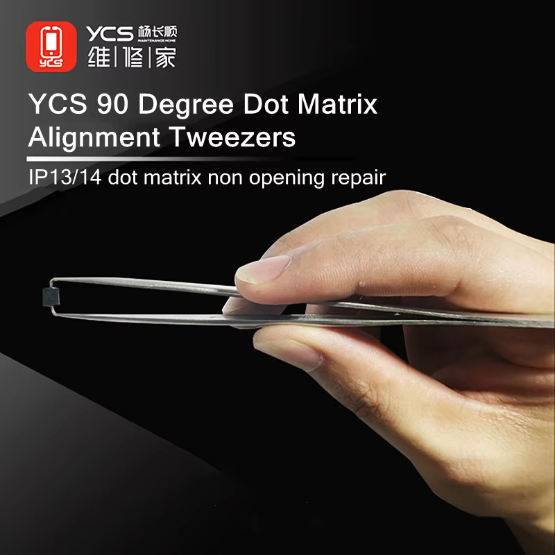 YCS Customized 90° Dot Matrix Alignment Tweezers