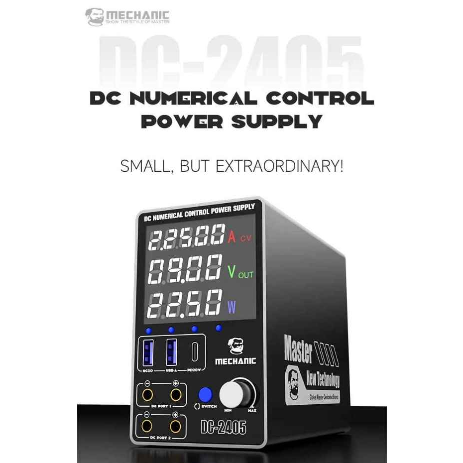 MECHANIC DC-2405 Intelligent Temperature Control Dual-Channel DC Numerical Control Power Supply
