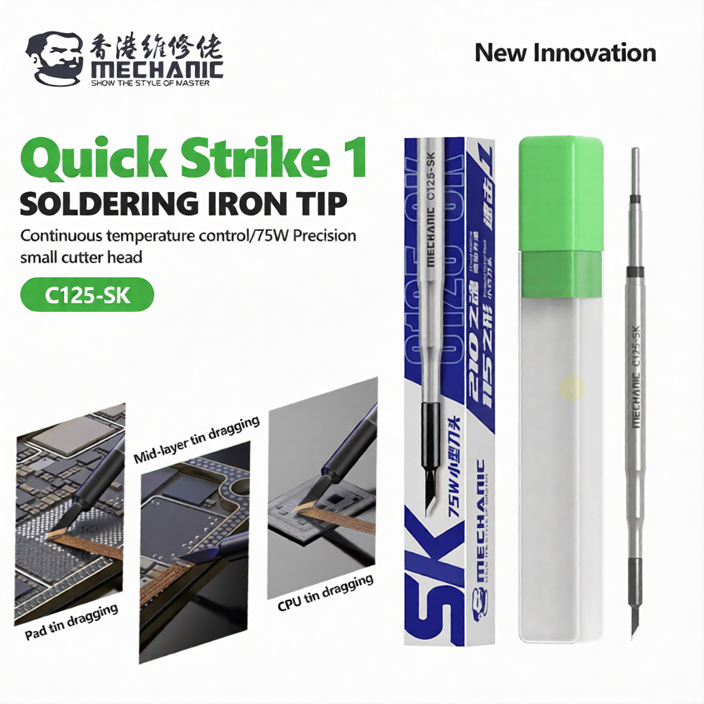 MECHANIC C125-SK 75W Precision Small Cutter Head Soldering Iron Tip for C210 Handle