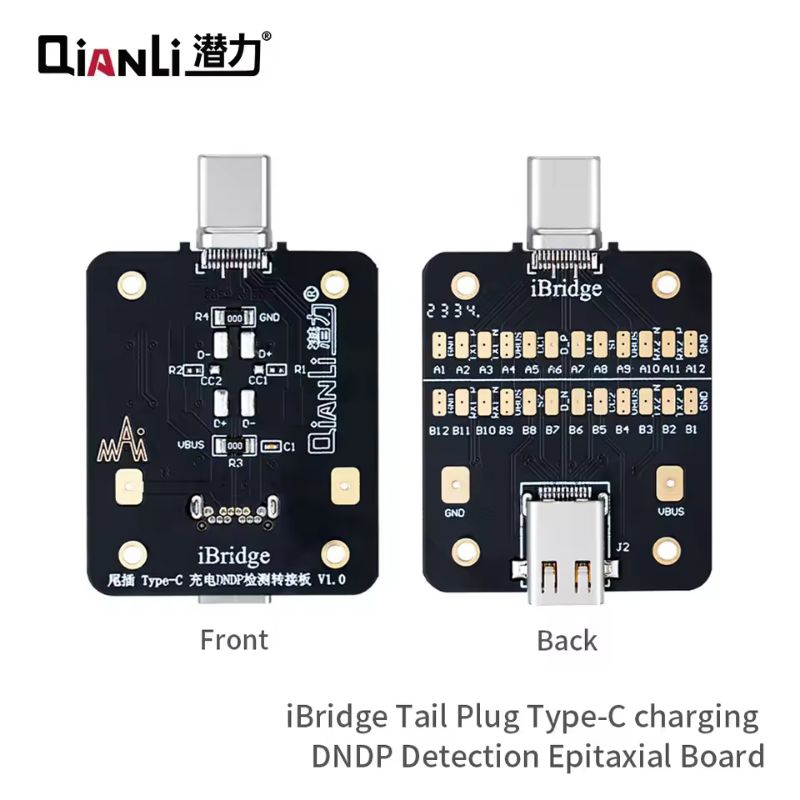 QIANLI iBridge Tail Plug Type-C and Ip DNDP Detection Epitaxial Panel Fault Analysis Data Capture Testing Board