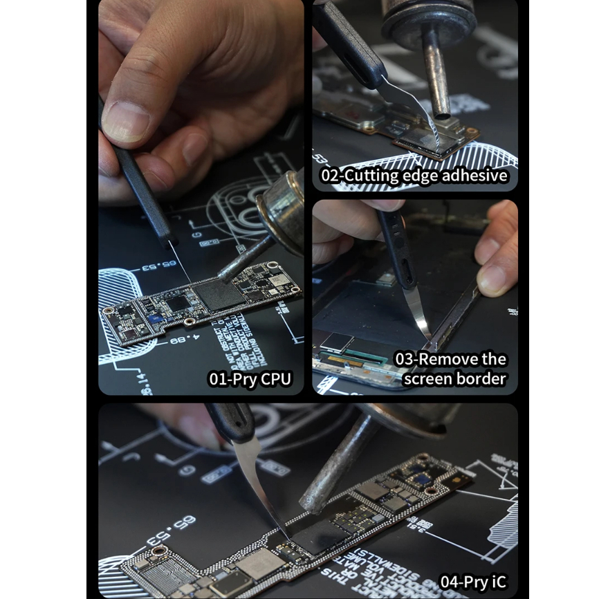 MECHANIC Quick Edge 7 Integrated Rework Blade Set for Motherboard Glue Removal / Cutting / Prying - Image 7