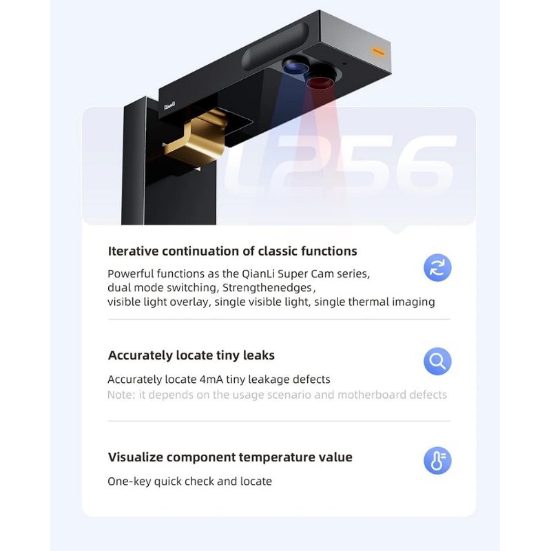 TERMOCAMERA AD INFRAROSSI QIANLI HUBEN L256 DUAL-SPECTRAL - Image 9