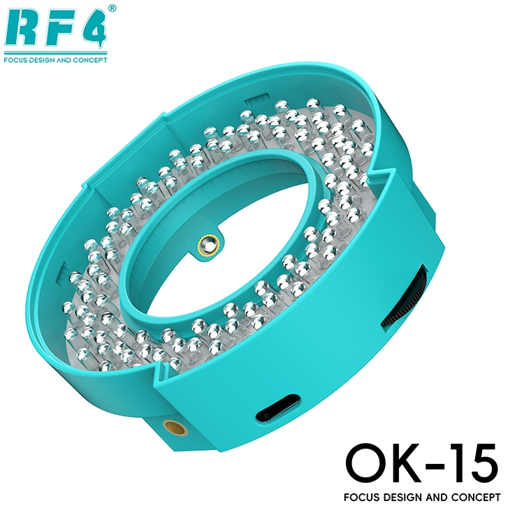 RF4 OK-15 5800K Daylight Color Temperature Smart Microscope LED Ring Light