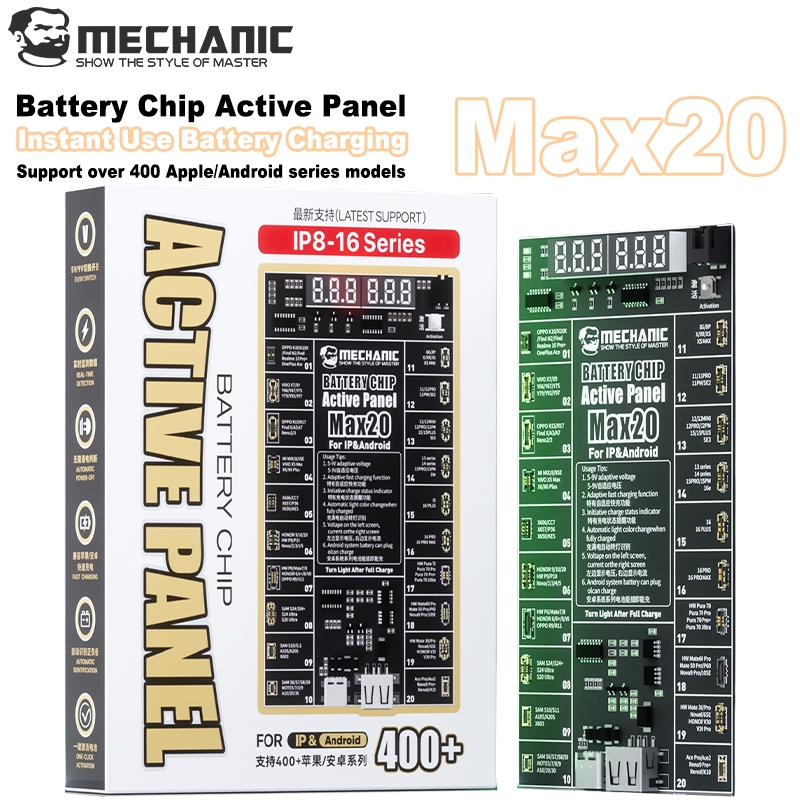 MECHANIC Max20 4.2V Low Voltage Output Battery Chip Activation Board for IP 8-17 Series & Android