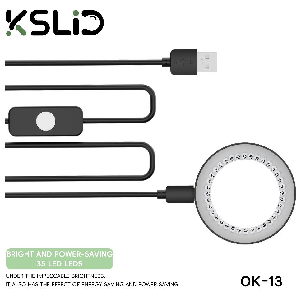KSLID OK-13 Adjustable 35 LED Ring Light for Binocular / Trinocular Stereo Microscope - Image 3
