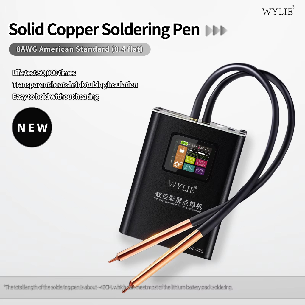 WYLIE WL-958 Portable CNC Spot Welding Machine with True Color Screen - Image 3
