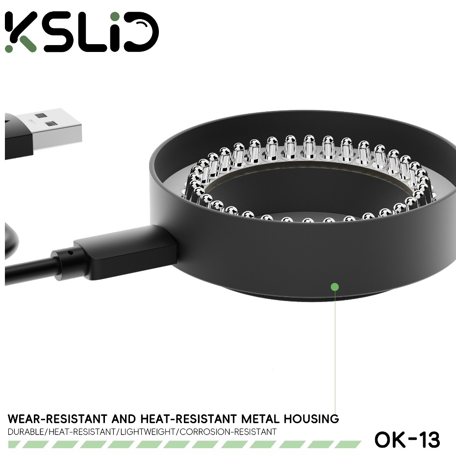 KSLID OK-13 Adjustable 35 LED Ring Light for Binocular / Trinocular Stereo Microscope - Image 4