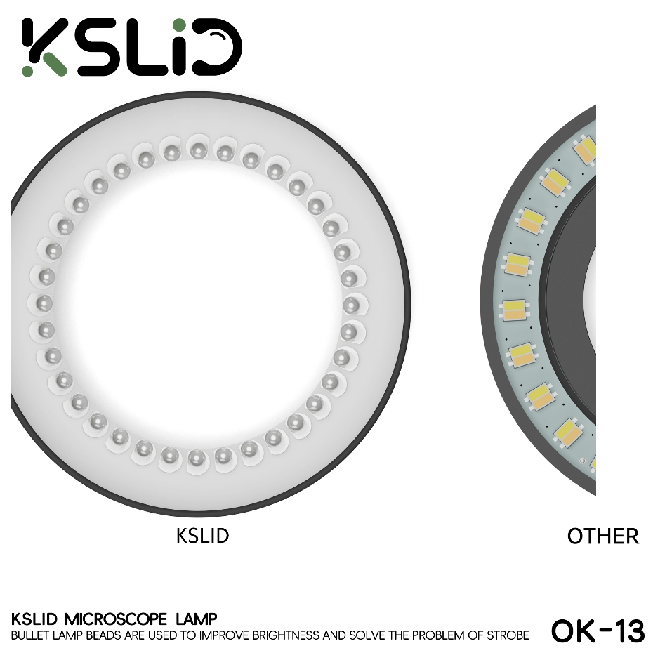 KSLID OK-13 Adjustable 35 LED Ring Light for Binocular / Trinocular Stereo Microscope - Image 6