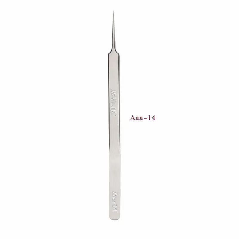WYLIE Aaa-14 Precision Repair Tweezers 16 cm long pointed stainless steel extra sharp hardened tweezers - Image 6