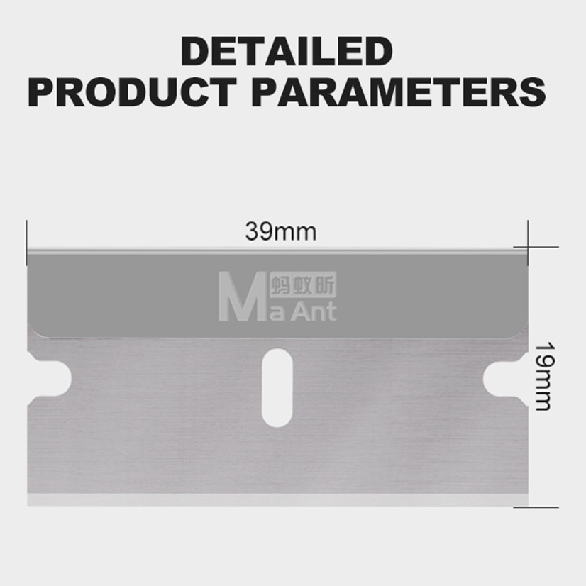 MaAnt Steel Edge No.1 High-Toughness Alloy Steel Degumming Single Sided Blades - Image 7