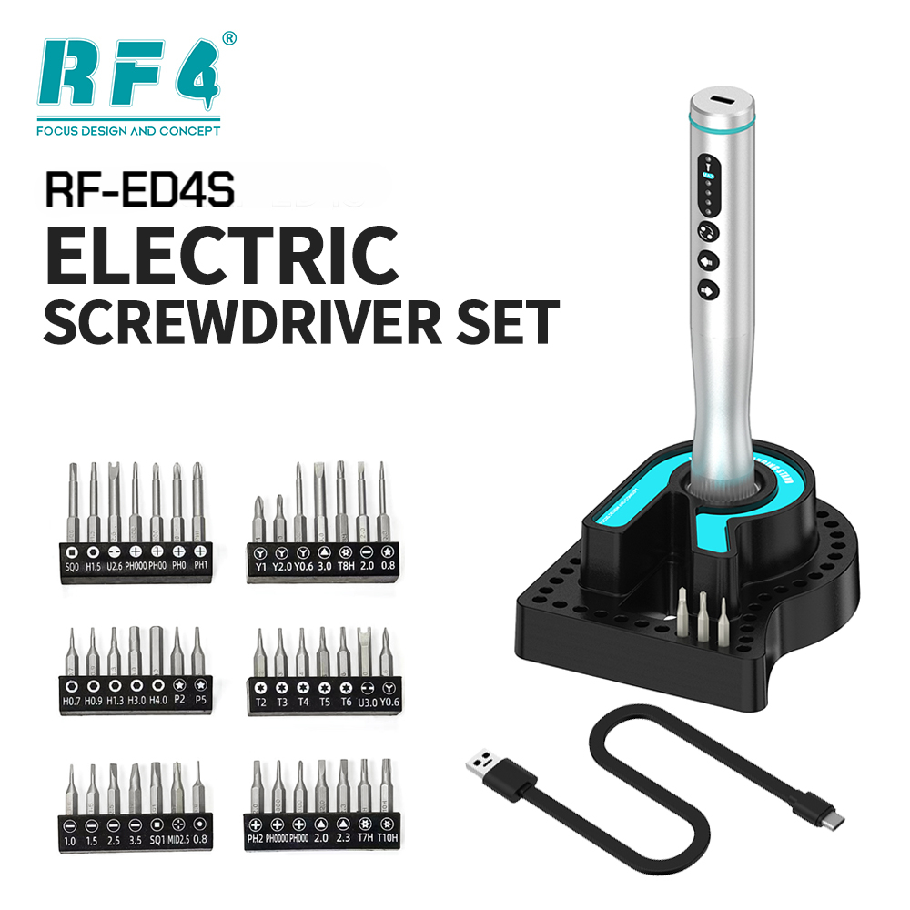 RF4 RF-ED4S Multi-function Electric Screwdriver Set with 42Pcs S2 Steel Bits