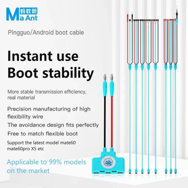 MaAnt KJ-01/02/03 Boot Cable Power on Extender for Android iP 6 to 15PM iP DC Power Boot Cable Repair Tools