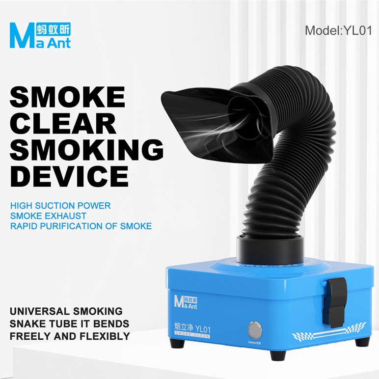 MaAnt YL01 Powerful Desktop Smoke Clear Smoking Device for PCB Soldering Repair