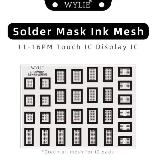 WYLIE  11-16PM Series Touch Mode IC Display IC Solder Pad Special Green Oil Net