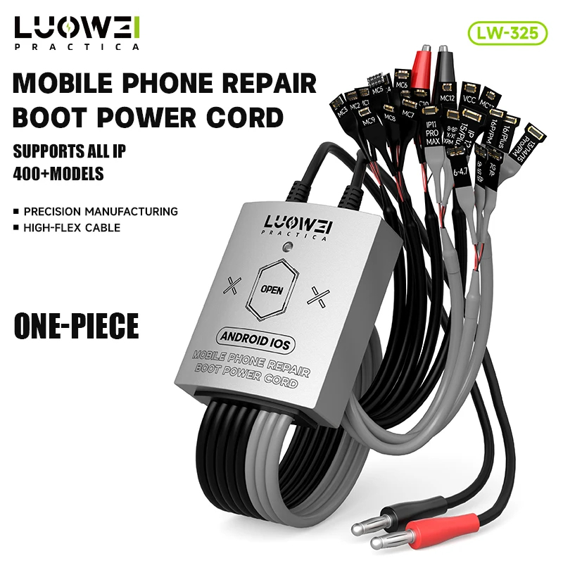 LUOWEI LW-325 Mobile Phone Repair Boot Power Cord for IP 8-16PM and Android Phones