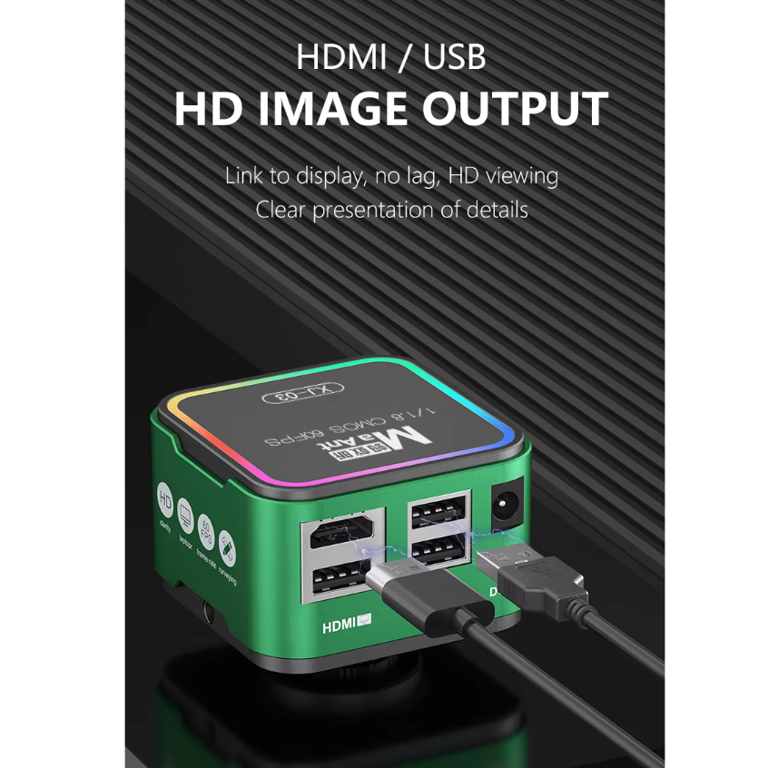 MaAnt XJ-03 Colorful HDMI / USB Output 60FPS HD Microscope Camera for Trinocular Stereo Microscope - Image 4