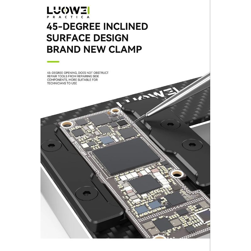 LUOWEI LW-AP01 Carbon Fiber Motherboard Clamp High Temperature Corrosion Resistance Support IP and Android PCB Clamping - Image 5