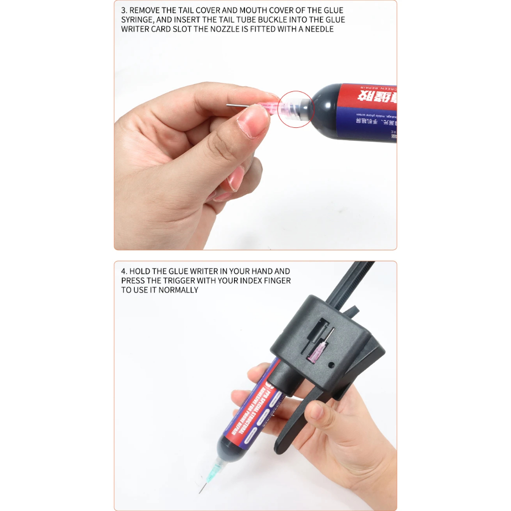 LUOWEI LW-G1 Universal Manual Glue Gun for 30CC~50CC Solder Paste / Solder Oil / UV Adhesive - Image 5
