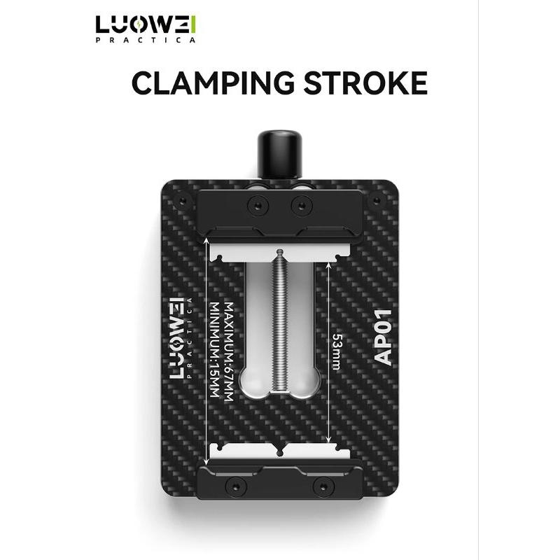 LUOWEI LW-AP01 Carbon Fiber Motherboard Clamp High Temperature Corrosion Resistance Support IP and Android PCB Clamping - Image 8
