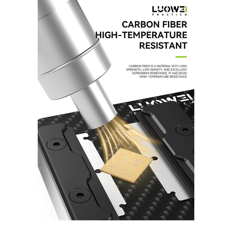LUOWEI LW-AP01 Carbon Fiber Motherboard Clamp High Temperature Corrosion Resistance Support IP and Android PCB Clamping - Image 9