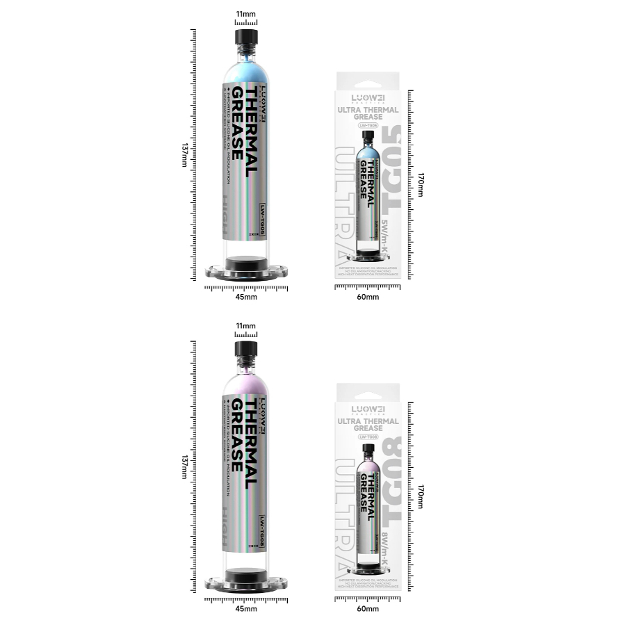 LUOWEI TG Series Ultra-High Thermal Conductive Silicone Grease for Phone / Tablet / PC - Image 9