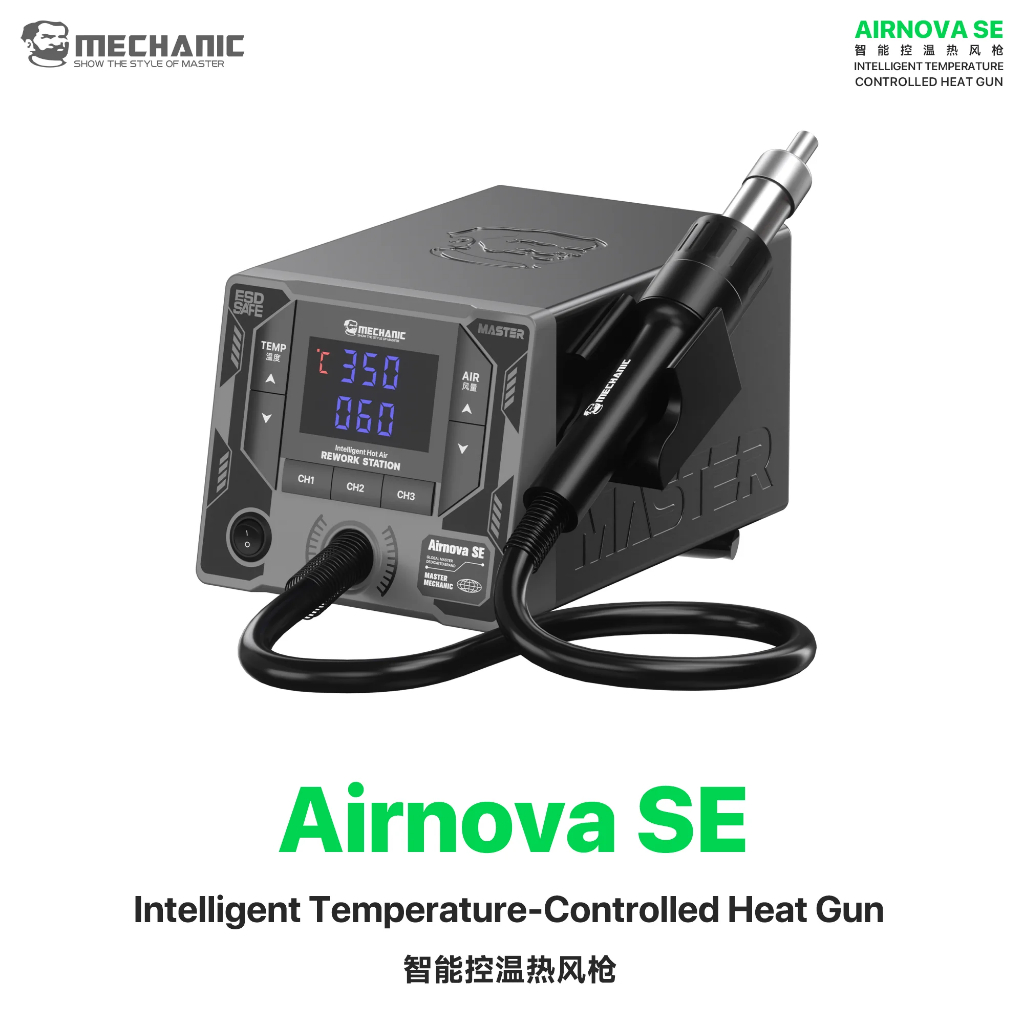 MECHANIC AirNova SE 1000W Smart Temperature Control Hot Air Gun Desoldering Rework Station