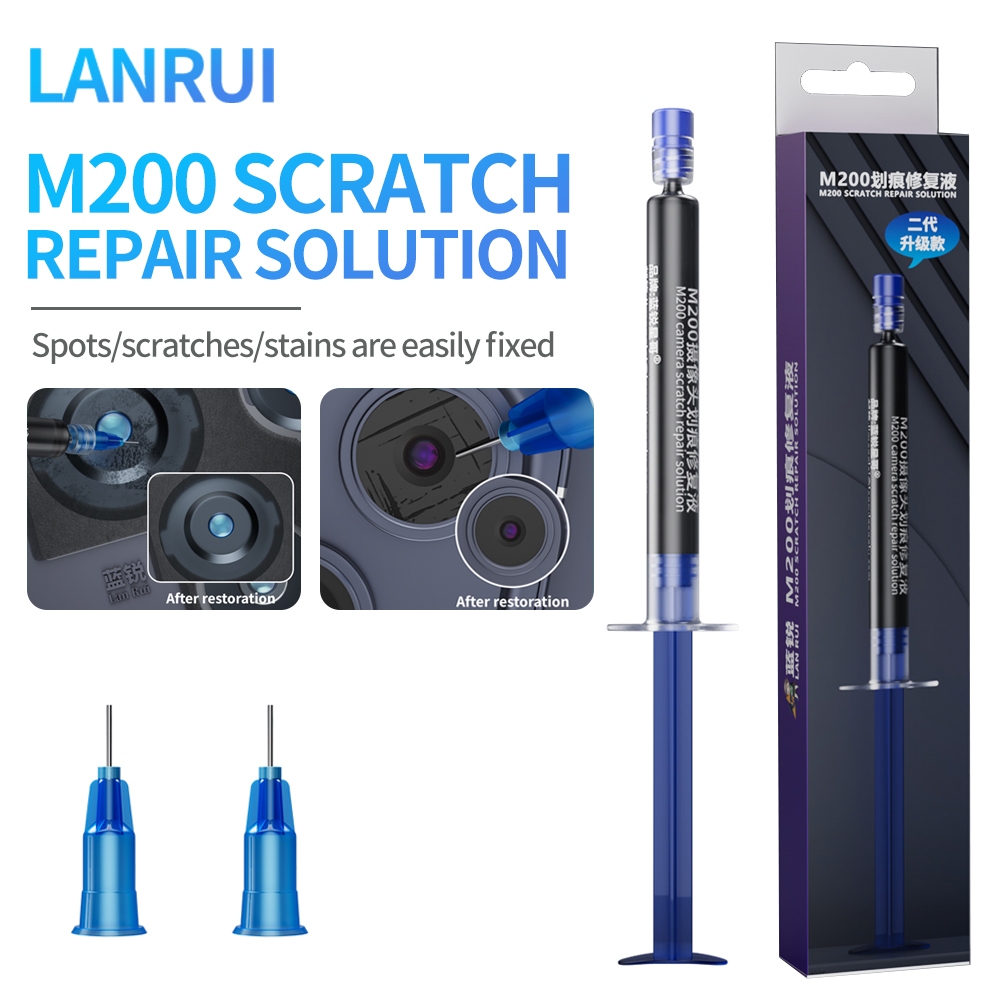LANRUI M200 Scratch Repair Liquid for Mobile Phone Repair Camera Spots Scratches - 3ML