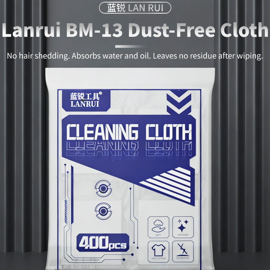 LANRUI BM-13  4-inch Dust Free Cleaning Cloth - 400Pcs