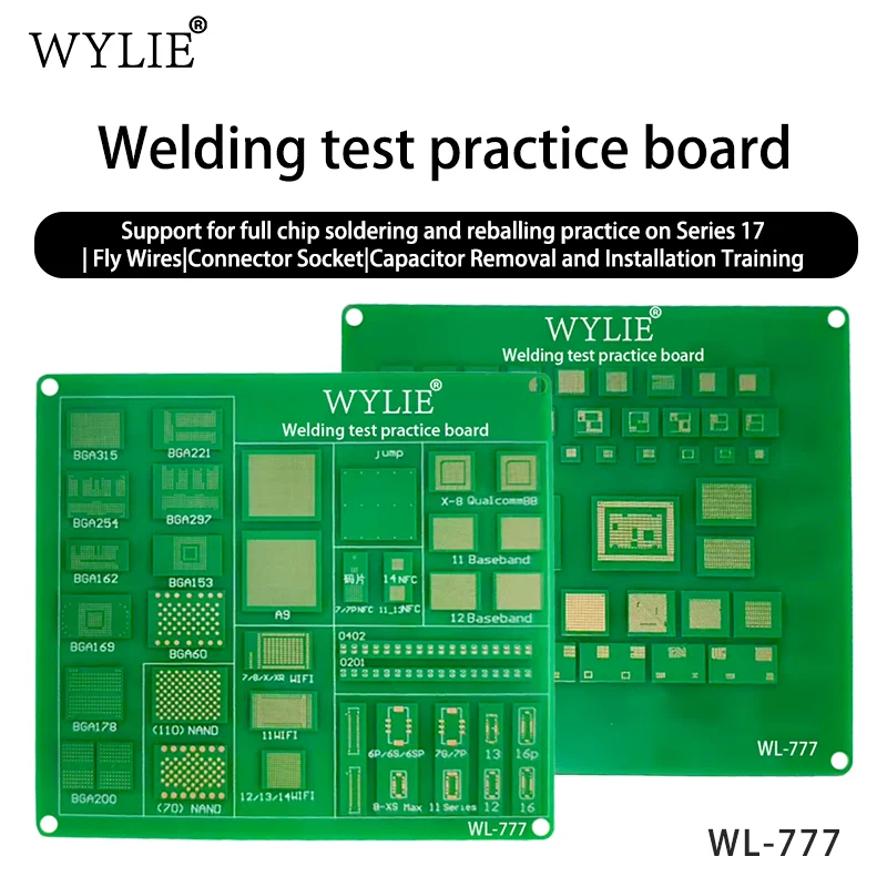 WYLIE WL-777 Welding Test Practice PCB Board Supports IP 17 Series