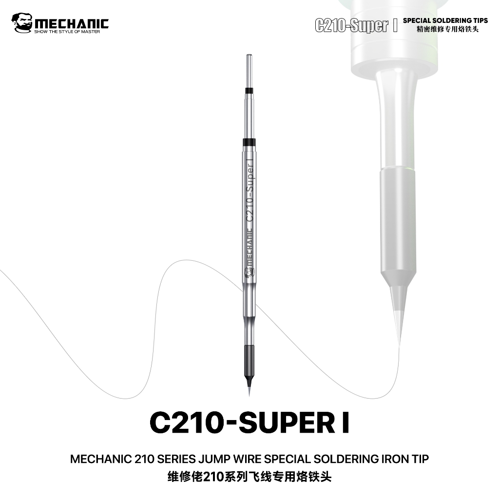 MECHANIC C210-Super I Ultra-Fine 210 Series Jump Wires Special Soldering Iron Tips