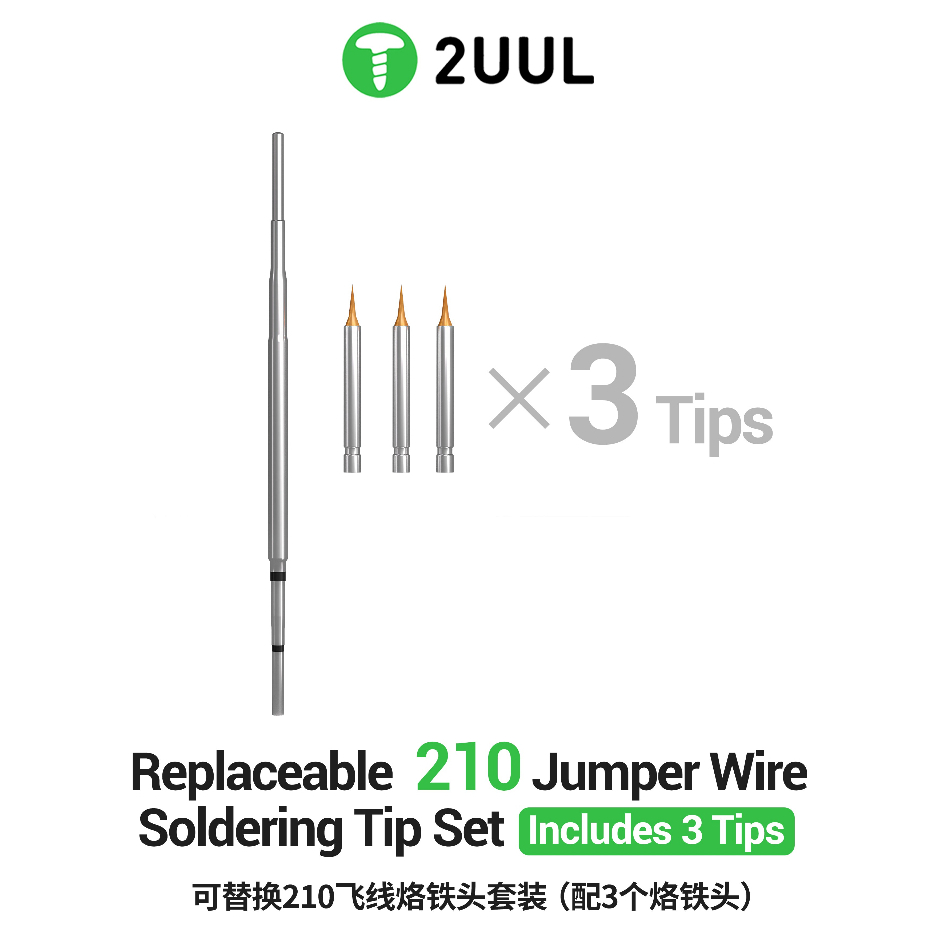 2UUL FD35 Replaceable 210 Jumper Wire Soldering Tip Set ( 3Pcs / Set )