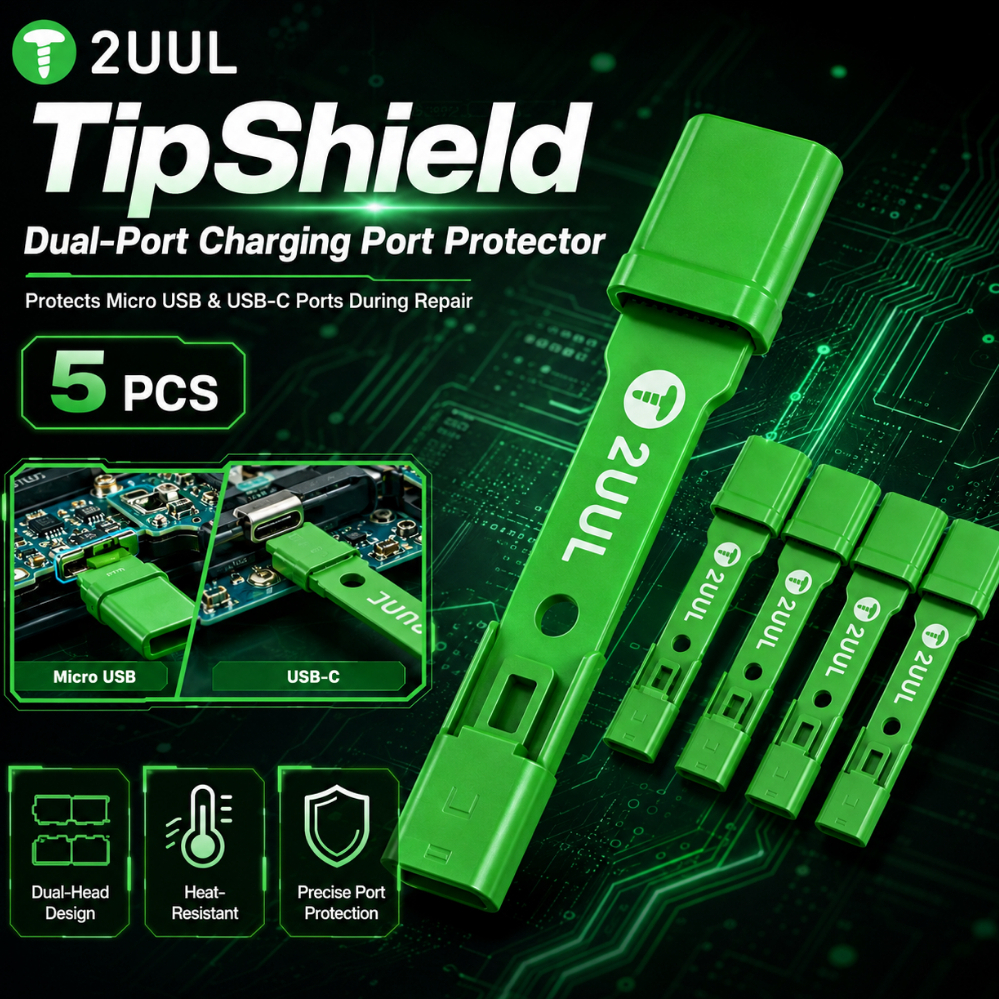 2UUL TS01 TipShield Protects Micro & Type-C Ports During Repair - 5Pcs