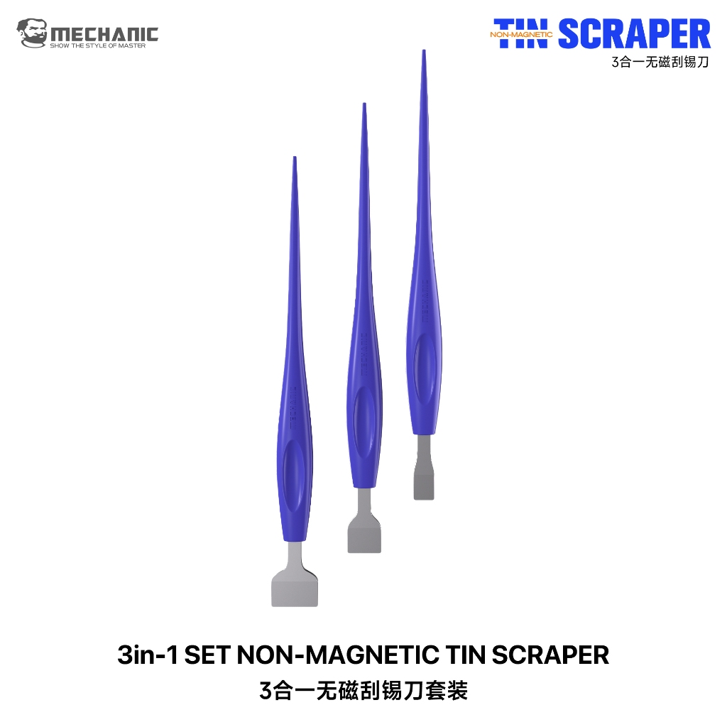 MECHANIC TS3 3in-1 Non-Magnetic Solder Paste Scraper Set
