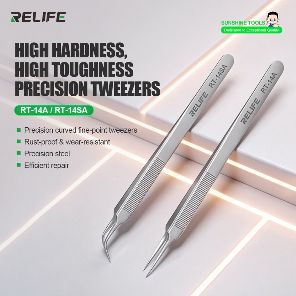 RELIFE RT-14A / RT-14SA Precision Anti-Static Tweezer