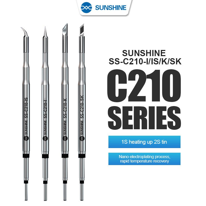 SUNSHINE SS-C210 Series Integrated Soldering Iron Tips