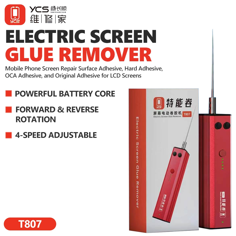 YCS T807 Rechargeable All-in-One Adjustable Electric LCD Screen OCA Glue Remover