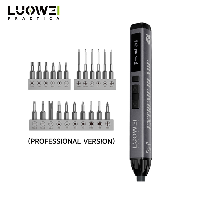LUOWEI LW-S1 / S1Pro Adjustable Torque Electric Screwdriver with 22Pcs S2 Bits Support IP 17 Series - Image 7