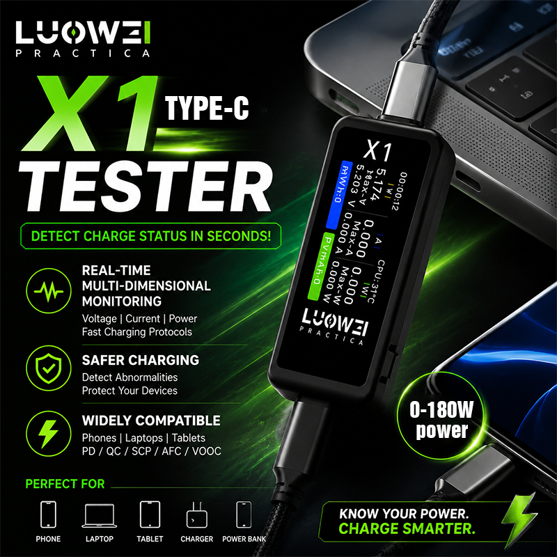 LUOWEI X1 Multifunction Voltage / Current / Power / Battery Level
