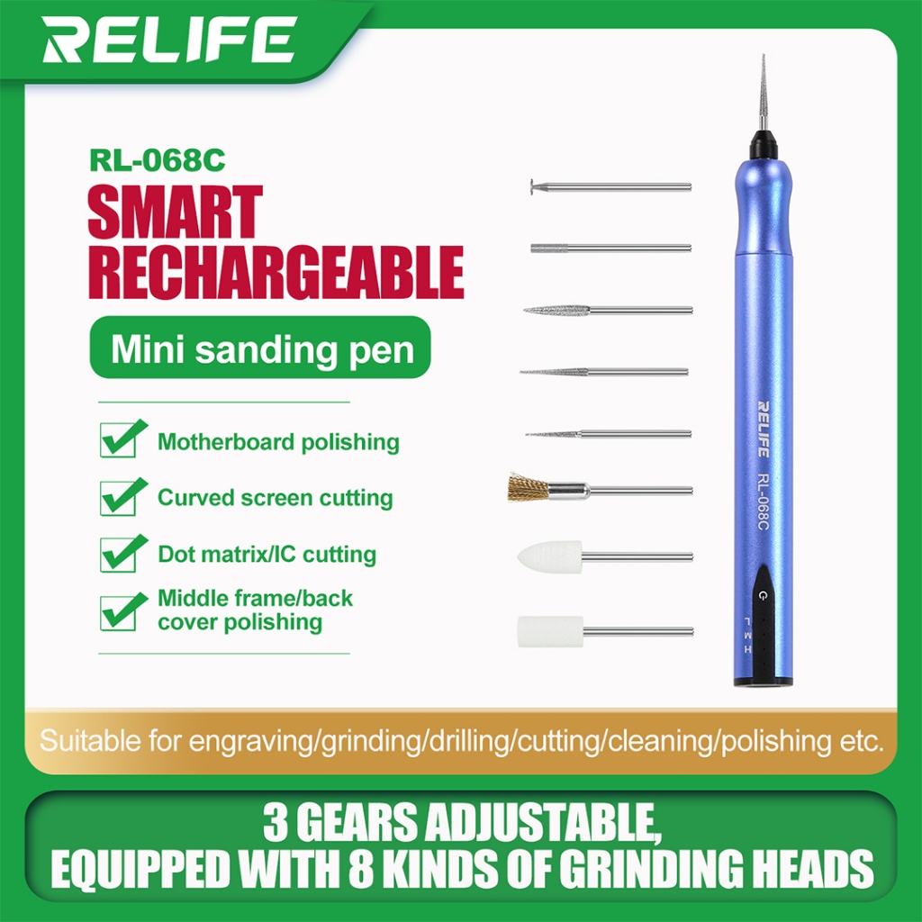 RELIFE RL-068C Portable Speed Adjustable Intelligent Electric Grinding Polishing Pen
