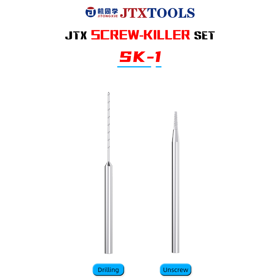 JTX SK-1 Alloy Piercing and Sliding Drill Bit for Removing Stripped Thread Screws - Image 4