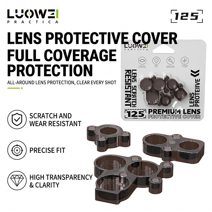 LUOWEI LW-125 Anti-Scratch & Dust-Proof Back Camera Lenses Protective Cover Set for IP X-17 Series